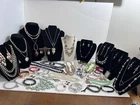 Lot Of Vintage Costume Jewelry From Estate Sales