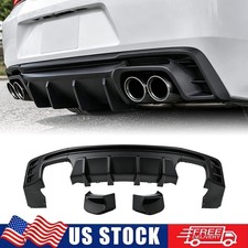Fits 2016-24 Chevy Camaro Ss Lt1 Ls Matte Black Rear Bumper Lip Diffuser Spoiler