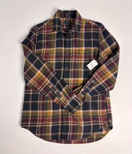  NWT  J Crew Mens Flannel Shirt Medium Multi-Color Patern