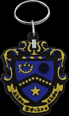 Kappa Kappa Psi PVC Shield Key Chain [Blue - 2.5'']