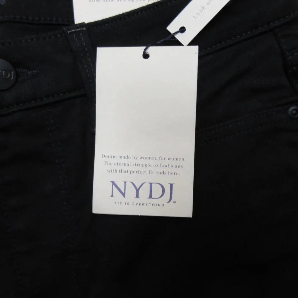 NYDJ Womens Barbara Bootcut Jeans Size 10 Black MBDMG0236 Denim Stretch - Image 2 of 4