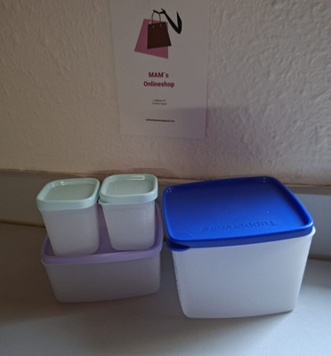 Tupperware Gefrierbehälter/ Eiskristall Set 4 tlg. mit Deckel