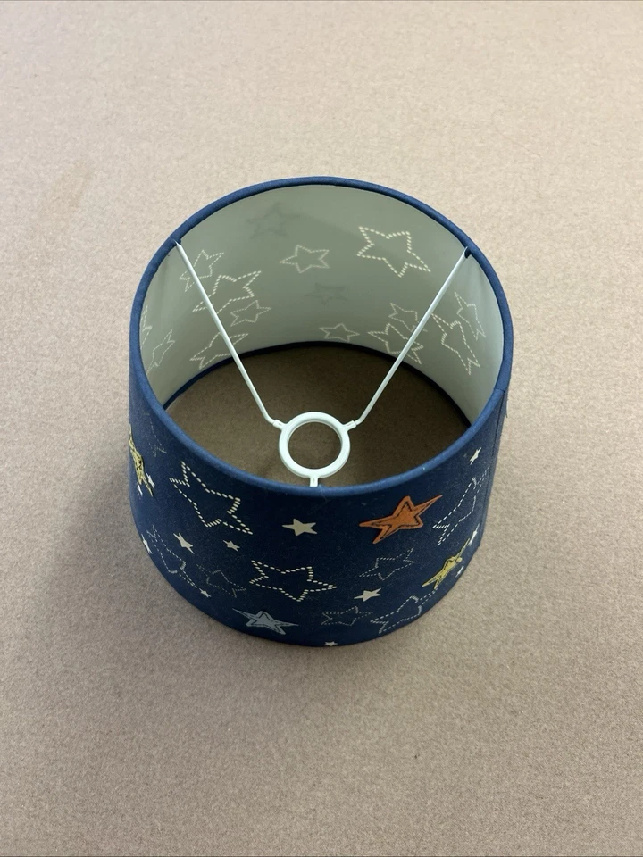 Pantalla Infantil, Azul Marino Con Estrellas, Tela Alta Calidad, Para Escritorio Foto 2 de 4