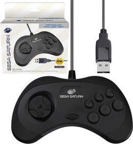 Official Sega Saturn USB Controller Pad Model 2 for Sega Genesis Mini, PS3, P...