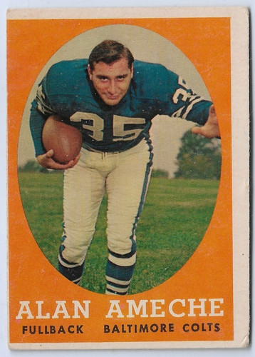 Alan Ameche #12 1958 Topps card