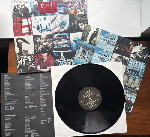 U2 - Achtung Baby Vinyl LP Original 1991 US Island LP Shrink Hype Uncensored NM
