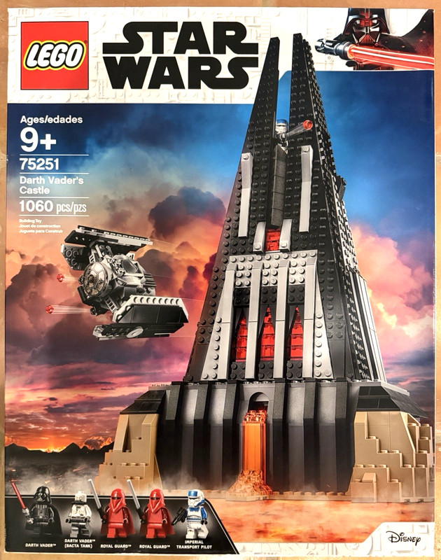 New LEGO Star Wars Darth Vader's Castle (75251) Retired, Factory Shipping Box