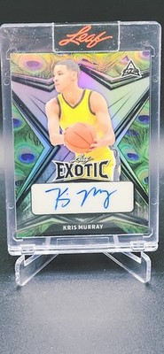 2022-23 Leaf Exotic - Kris Murray #BA-KM2 Peacock Prismatic /7 (AU, RC)