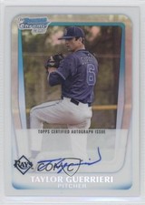 2011 Bowman Draft Chrome Prospects Refractor 477/500 Taylor Guerrieri Auto 1c6
