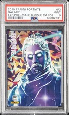 2019 PANINI FORTNITE EXCLUSIVE PRE-SALE BUNDLE CARDS #P3 GALAXY PSA 9