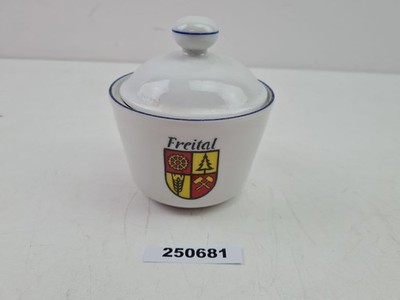 Vorratsdose Kahla Porzellan ''Freital'' Wappen Aufbewahrung Küche Haushalt #250681