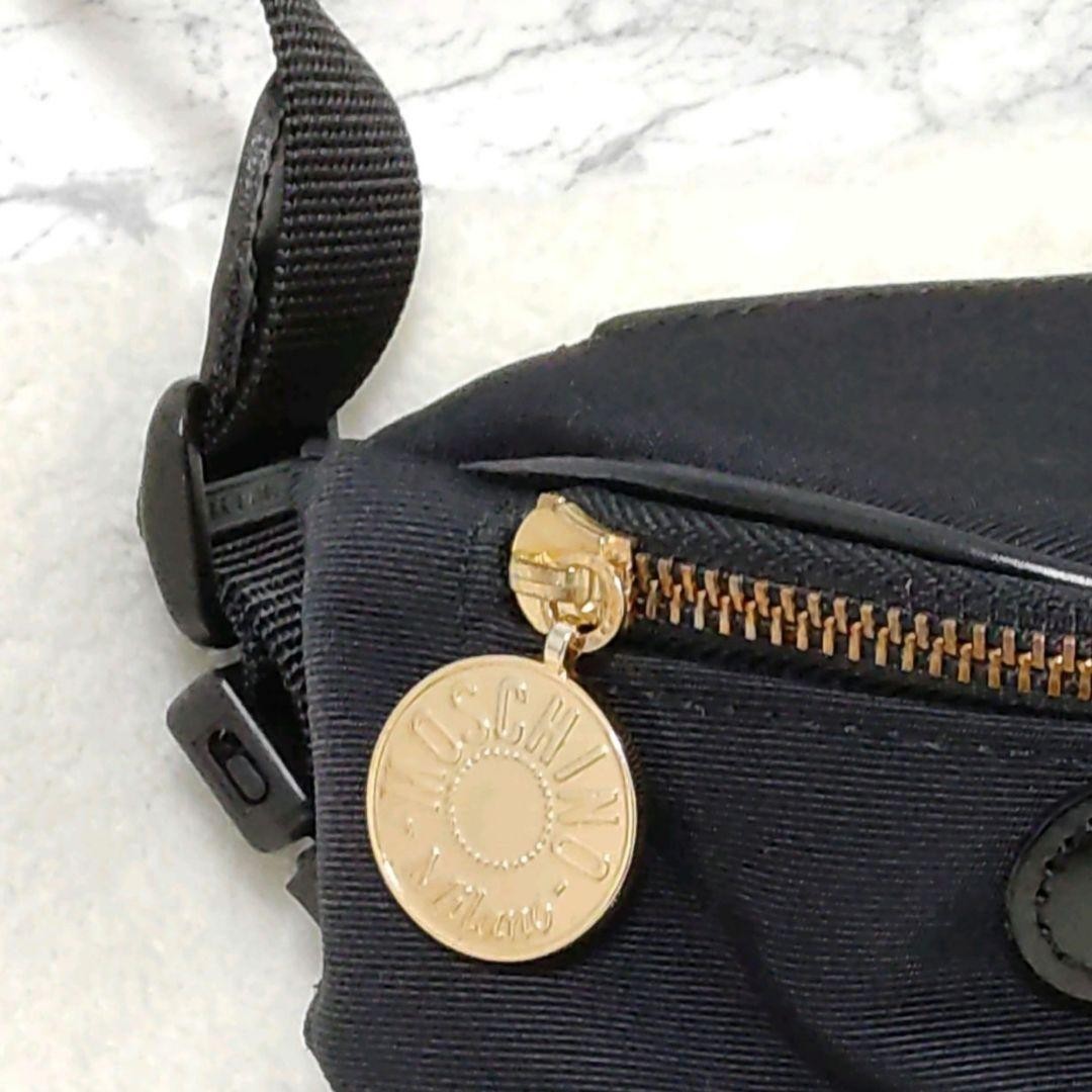 MOSCHINO Nylon Canvas Waist Pouch Fanny Pack Bum Bag Black | eBay