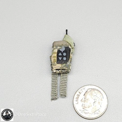 1:6 scale Soldier Story US Army Aircrew Pilot PTT Radio w/ ACU Camo Pouch