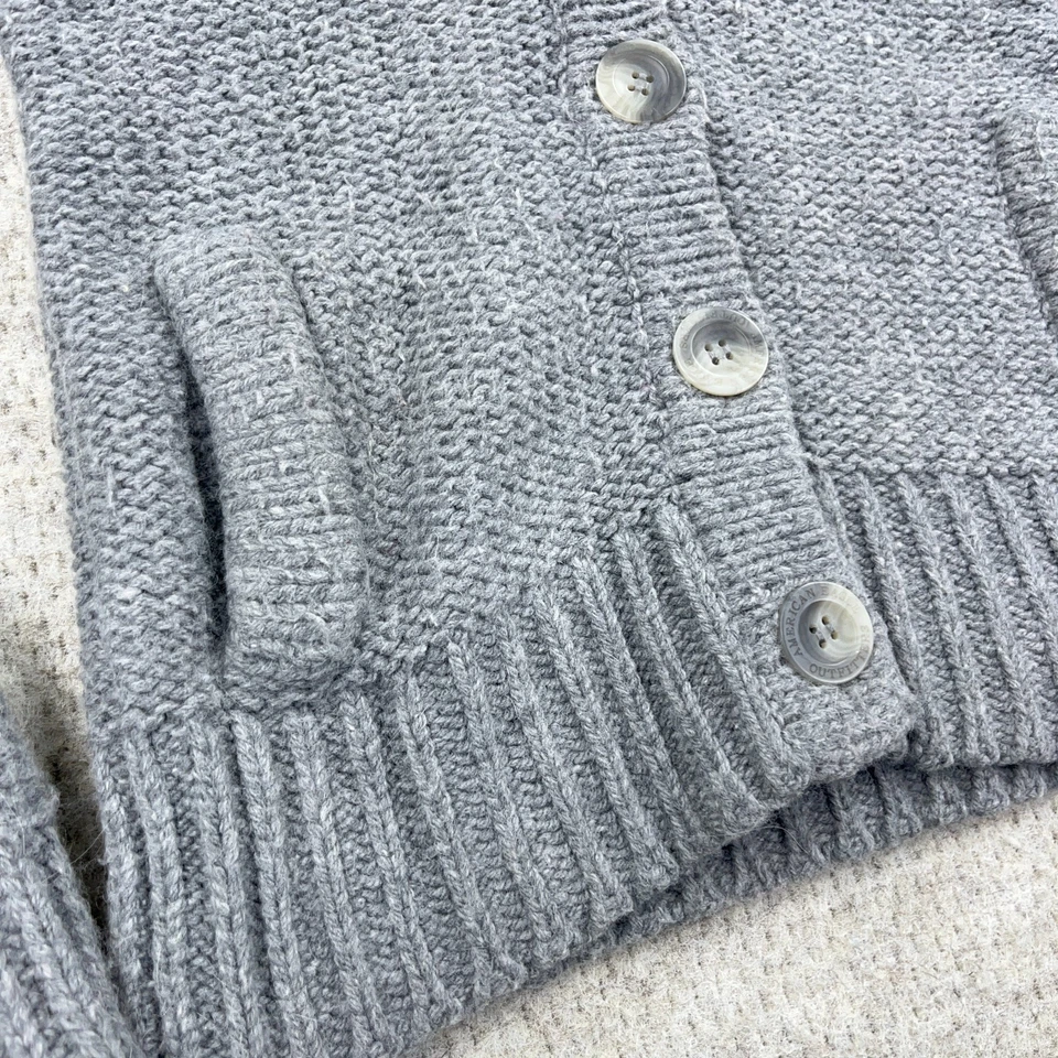 Cárdigan suéter vintage Y2K American Eagle para mujer mediano grueso tejido chal cuello Foto 4 de 4