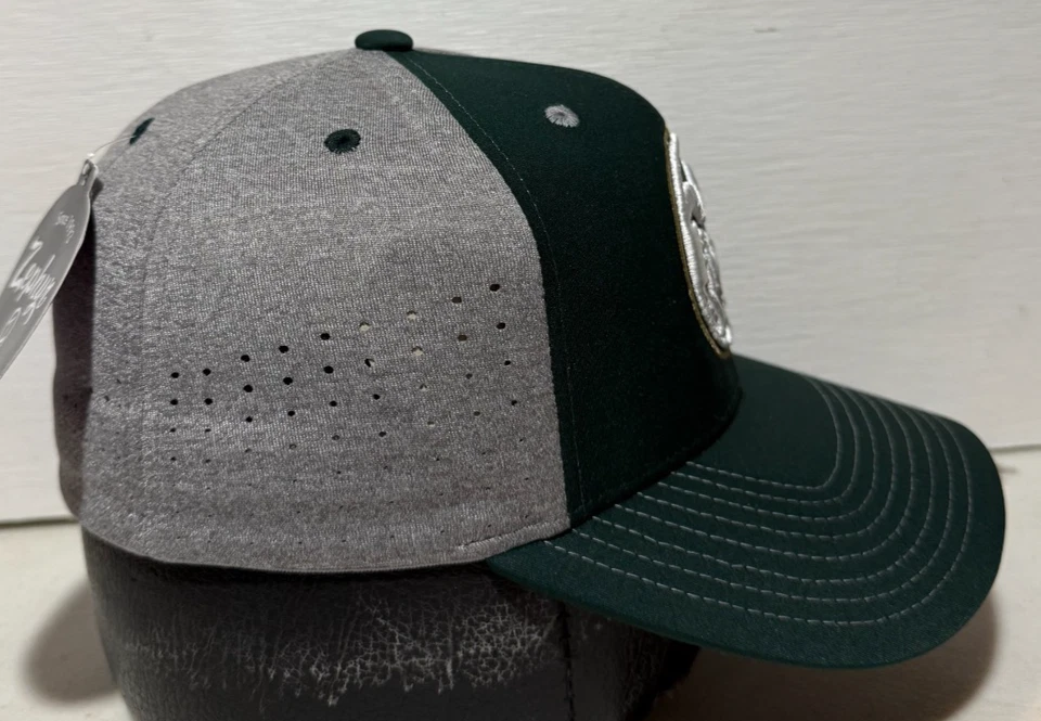 Colorado State Rams Zephyr Flex Stretch Fitted Hat Cap Medium Gray/Green - Image 4 of 4