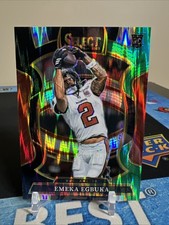 2025 Panini Select Emeka Egbuka RC Black Green Shock Prizm Concourse #37 Bucs