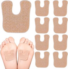 36 Pieces U Shaped Felt Pads Horseshoe Metatarsal Callus Forefoot Beige