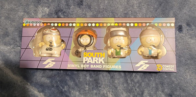 Kidrobot South Park Vinyl Boy Band Figures 4-Pack Set Stan Kyle Kenny Cartman