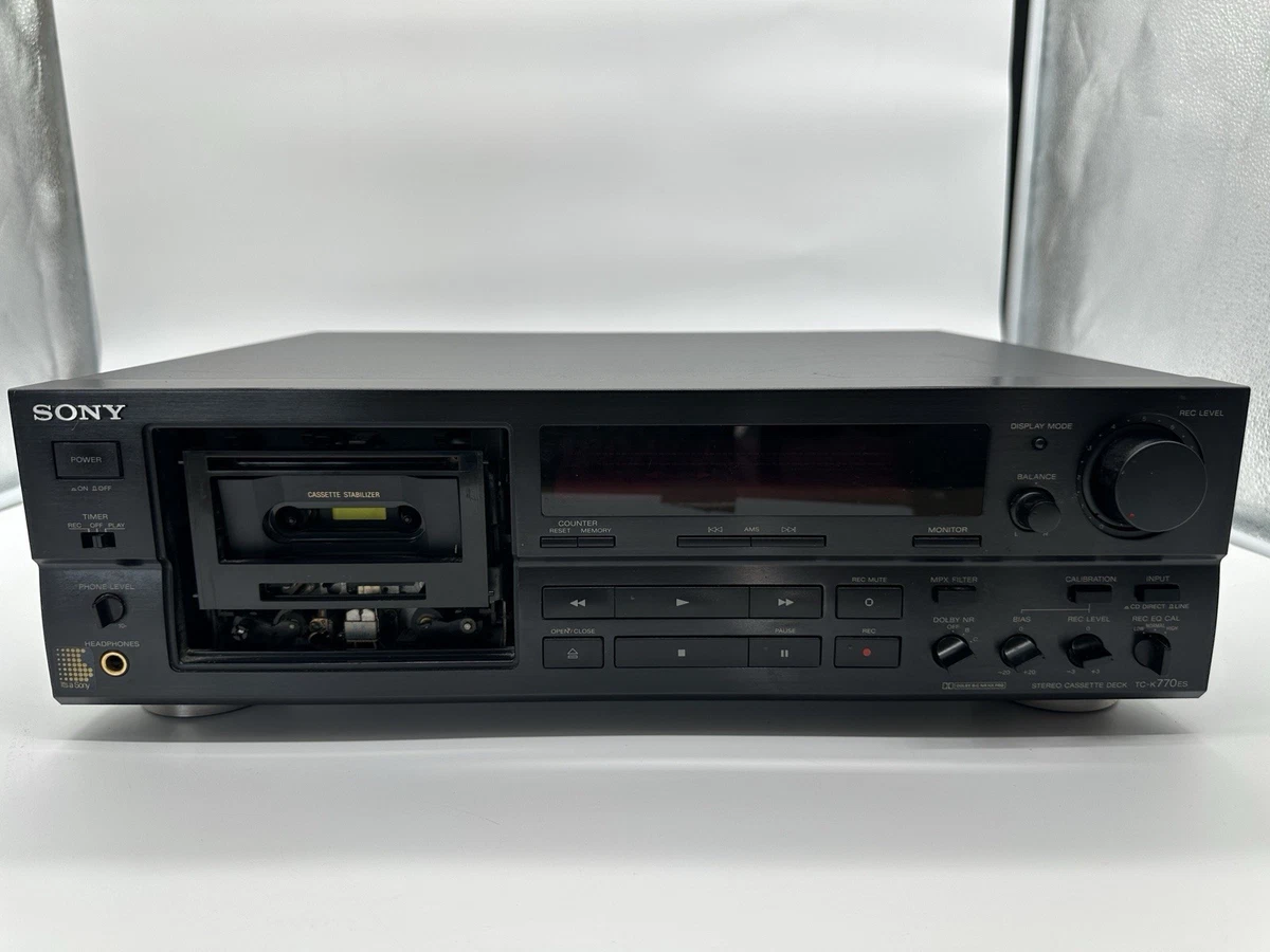 SONY TC-W310 DOUBLE lecteur enregistreur cassette (K7) ok mais pour
