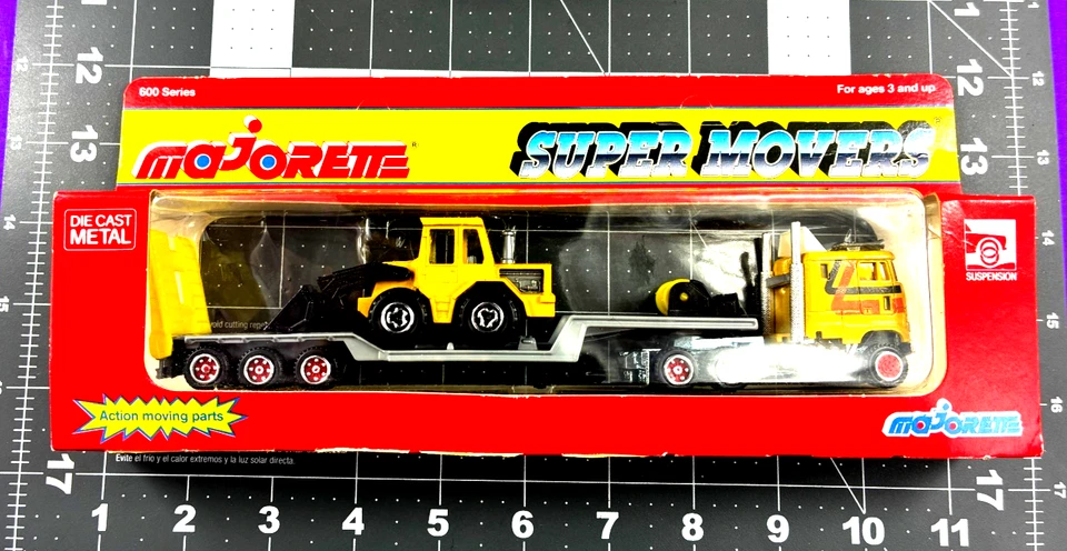 Majorette Super Movers Semi Tractor Loader on lowboy Diecast Collector    QB - Image 2 of 4