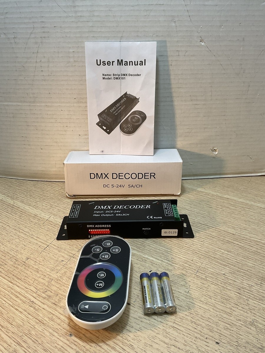 DMX Decoder for LED Strip Lights 5V-24V DC 5A/CH/GAR213 | eBay