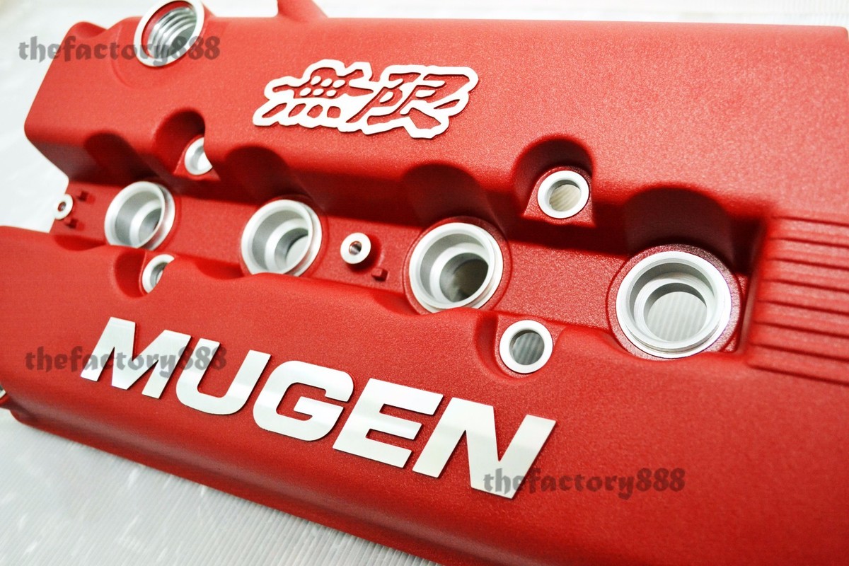 Mugen Style Rocker Valve Cover Red Civic B16 B17 B18 Vtec GSR | eBay