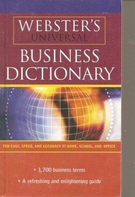 Webster's Universal Business Dictionary by webster 1842054457 FREE Shipping