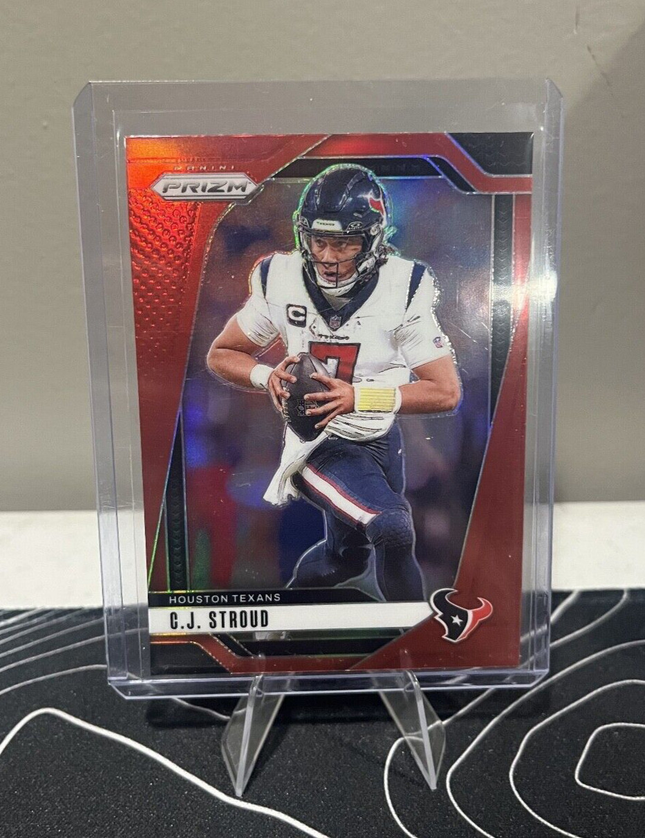 2024 Panini Prizm Football #111 C.J. Stroud Retail Red Prizm SSP - Texans