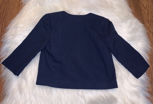 Vintage Baby Boy Yacht Club Blazer Navy Blue 24 Months Sailor Button - Picture 2 of 6