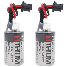 2PCS ER3V/JZSP-BA01 3.6V 1000mAh PLC Lithium Battery For Toshiba PLC Battery US