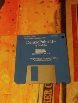 Deluxe Paint II (EA 1986) Commodore Amiga (Disk) works 16-bit