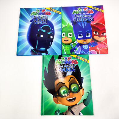 Story Reader Me Reader PJMasks Book Lot of 3 Hardcover Look & Find