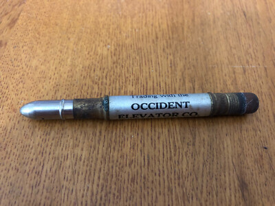 VTG OCCIDENT ELEVATOR CO ADVERTISING BULLET PENCIL