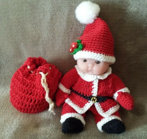Roupa De Papai Noel Natal Para 5 Mini Boneca Bebe Berenguer Roupas Itty Bitty Ebay