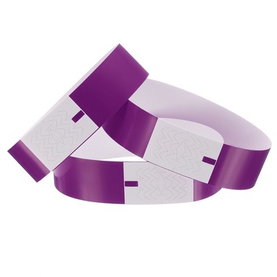 100Pcs Paper Wristbands for Events, Waterproof Bulk Bracelet for Events(Purple)