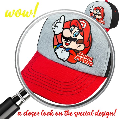 Gorra de béisbol para niños Nintendo Super Mario - edades 4-12 años - muchos estilos y colores - Imagen 12 de 14