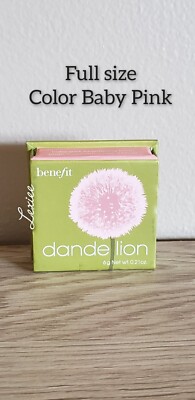 Benefit Cosmetics Dandelion BABY PINK Brightening Blush New Full Sz 6g Free Ship