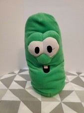 Veggie Tales Larry Boy / Cucumber Reversible Plush 13" Talking Fisher Price 2000