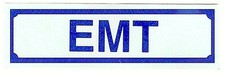 E.M.T. EMT Highly Reflective Decal - 1 1/4" x 4 1/4" - Emergency Medical Tech