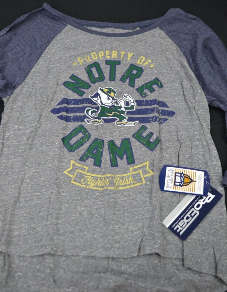 Camiseta Notre Dame Lucha Irlandés Béisbol Estilo Junior Misses - M 7/9 (NDU-01) Foto 3 de 4