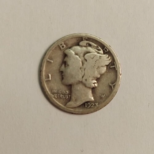 1923 Mercury Silver Dime G VG
