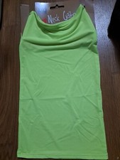 Robin Ruth I Love Neck Gaitor With Pocket LOT Of 10 Neon Green FCSM-R24