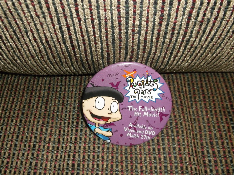VINTAGE NICKELODEON 3 INCH PIN RUGRATS IN PARIS THE MOVIE PIN Pinback