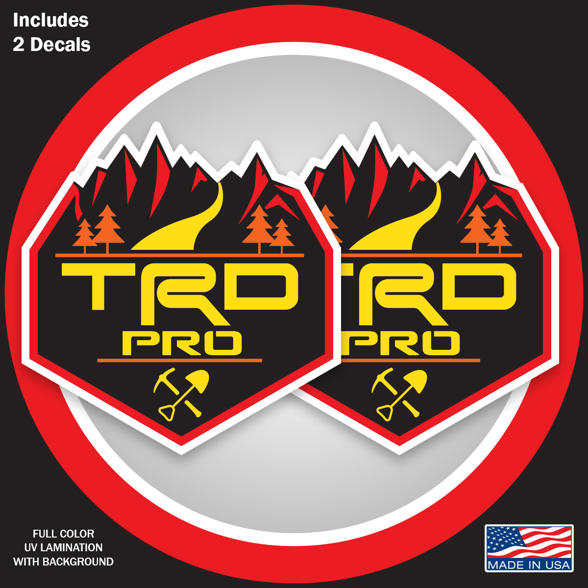 TRD PRO or LRD PRO OVERLAND Decal Fits on TOYOTA or Lexus - Now in