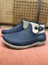 LaCrosse Rubber Mills Footwear Canvas Navy Ankle Booties Women’s Size 7