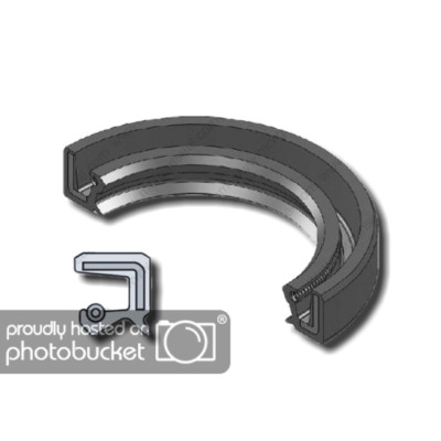 EAI Metric Oil Shaft Seal 14X25X5mm Dust Grease Seal TC Double Lip w/ Spring