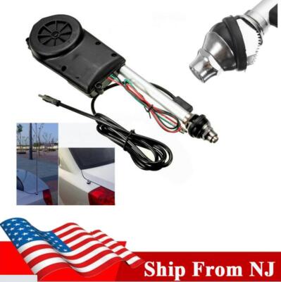 12V Car Signal Electric Antenna Power Aerial Radio Automatic Booster Telescopic