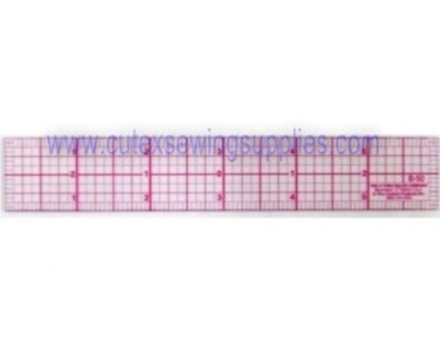 Westcott C-Thru 6'' Clear Plastic Graph Beveled Ruler #B-50  