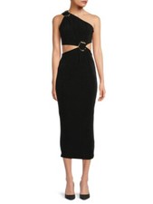 MISHA Klara One Shoulder Midi Dress SIZE 2