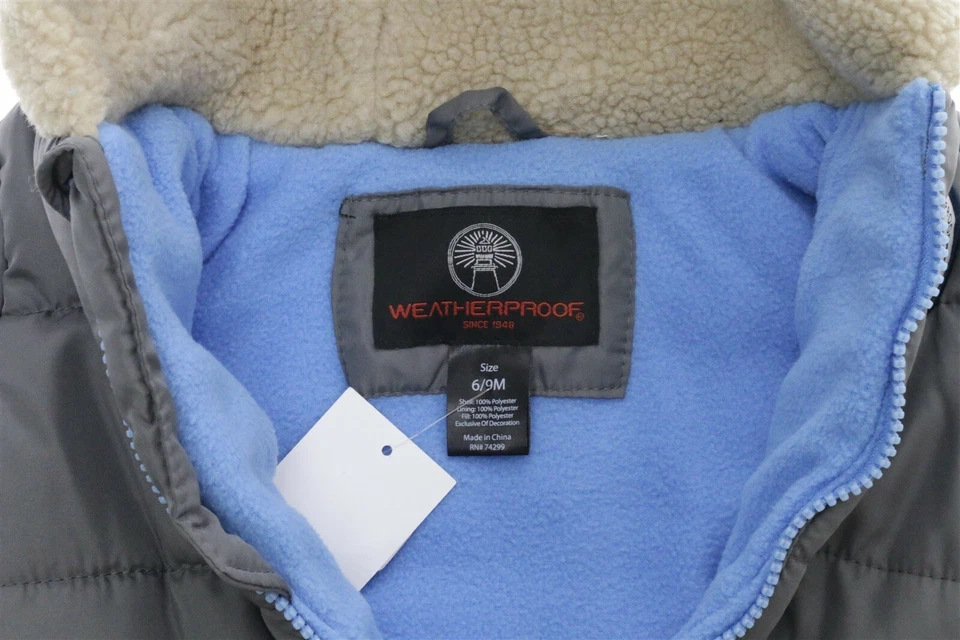 Toddlers boys WEATHERPROOF SINCE 1948 shadow bubble hooded pram sz. 6/ 9 M $70 — 第 2/3 张图片